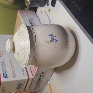 Vintage stoneware canister